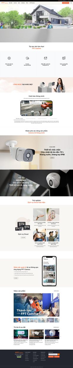 Theme wordpress giới thiệu fpt camera giá rẻ