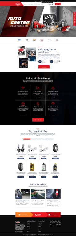 Theme wordpress gara ,phụ kiện ô tô giá rẻ