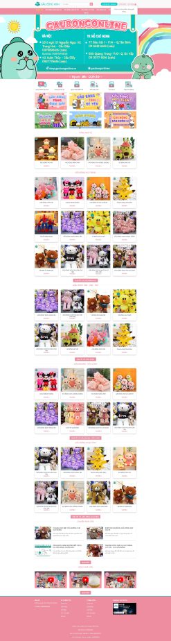 Theme wordpress bán gấu bông giá rẻ