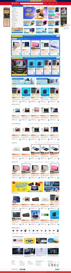 Theme wordpress bán thiết bị máy tính laptop giống Gearvn giá rẻ