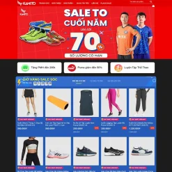 Theme WordPress bán giày dép, đồ thể thao giá rẻ