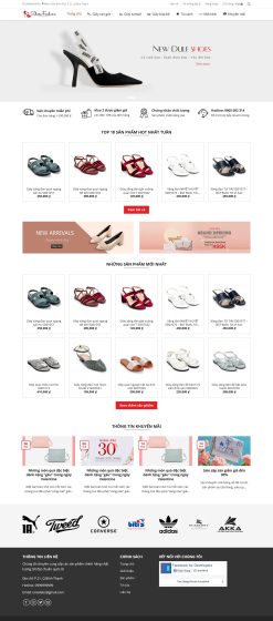 Theme wordpress shop giày nữ giá rẻ