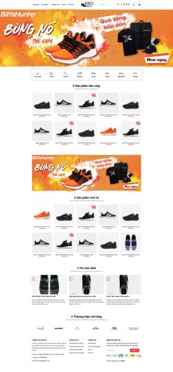 Theme wordpress shop giày thể thao giá rẻ
