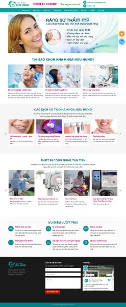 Theme wordpress giới thiệu công ty nha khoa giá rẻ