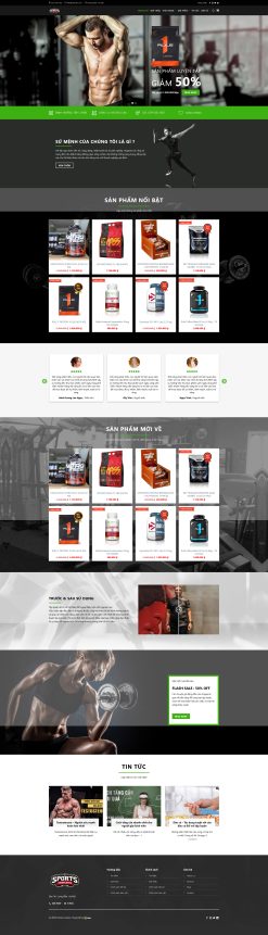 Theme wordpress gym store giá rẻ