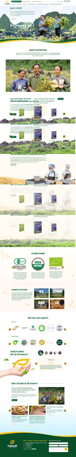 Theme wordpress bán thực phẩm chức năng hanuti giá rẻ