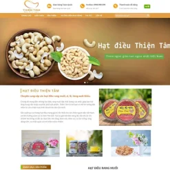 Theme WordPress bán hạt điều, thực phẩm 02 giá rẻ