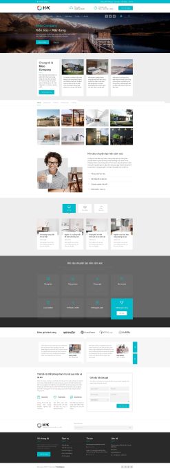 Theme wordpress công ty nội thất HNK giá rẻ