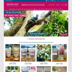 Theme WordPress bán đặc sản (Hoa Ban Food) giá rẻ