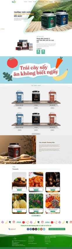 Theme wordpress trái cây hoa quả sấy đặc sản giá rẻ