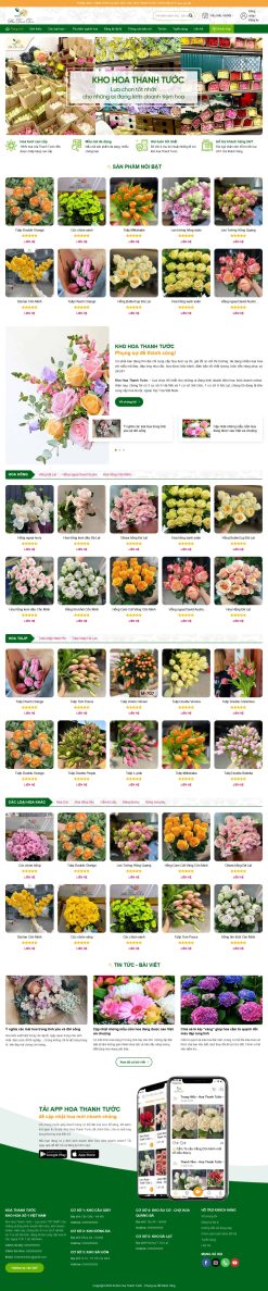 Theme wordpress shop hoa tươi đẹp giá rẻ