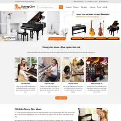 Theme WordPress đào tạo học đàn giá rẻ