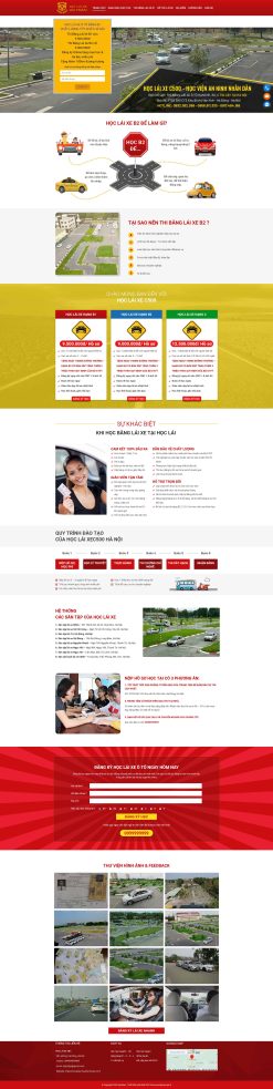 Theme wordpress trung tâm dạy lái xe giá rẻ