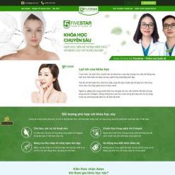 Theme wordpress học làm đẹp giá rẻ