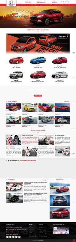 Theme wordpress bán oto honda 3 giá rẻ