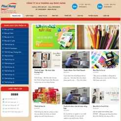 Theme WordPress công ty in ấn 03 giá rẻ