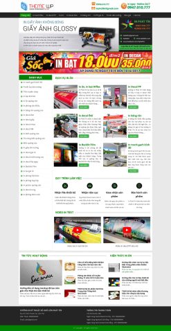 Theme wordpress in bạt giá rẻ