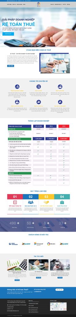 Theme wordpress công ty kế toán thuế giá rẻ