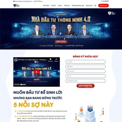 Theme WordPress khóa học đầu tư giá rẻ
