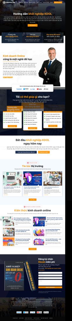 Theme WordPress khóa học kdol giá rẻ