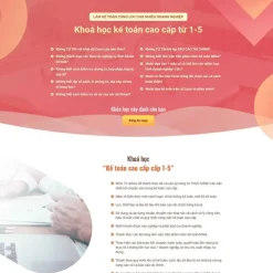 Theme WordPress landing page khóa học kế toán giá rẻ