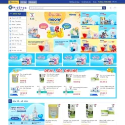 Theme WordPress shop mẹ và bé mẫu số 5 – KidsShop giá rẻ