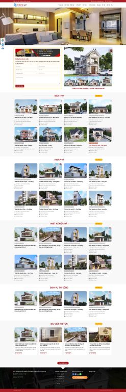 Theme wordpress công ty kiến trúc xây dựng 03 giá rẻ