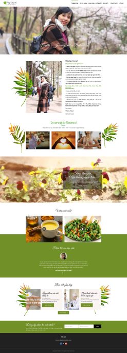 Landing page khóa học sức khỏe , đẹp , chuẩn seo giá rẻ