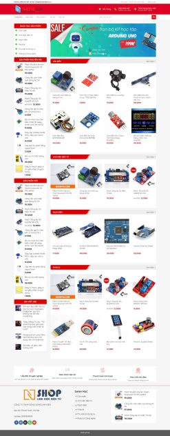 Theme wordpress bán linh kiện điện tử giá rẻ