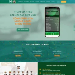 Theme WordPress giới thiệu đầu tư xổ số luckydozens giá rẻ