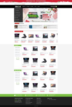 Theme wordpress bán laptop macbook giá rẻ