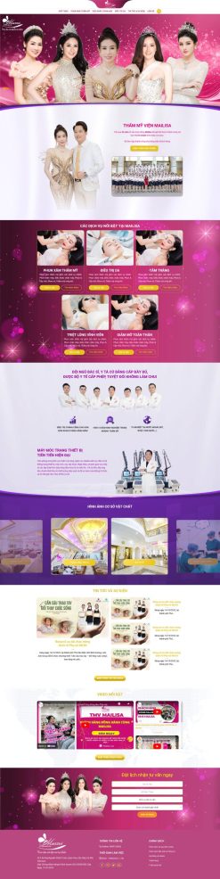 Theme wordpress thẩm mỹ viện giống mailisa giá rẻ