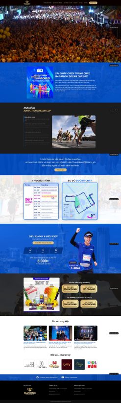 Theme wordpress giải chạy marathon giá rẻ