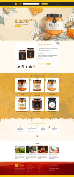 Theme wordpress bán mật ong 1 giá rẻ