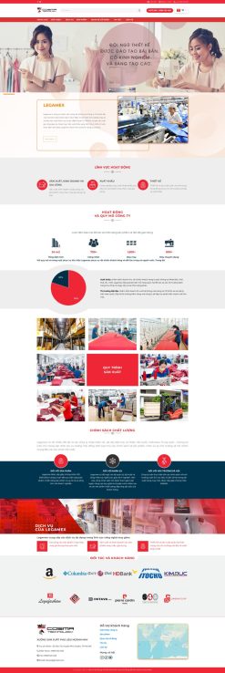 Theme wordpress công ty may mặc giá rẻ