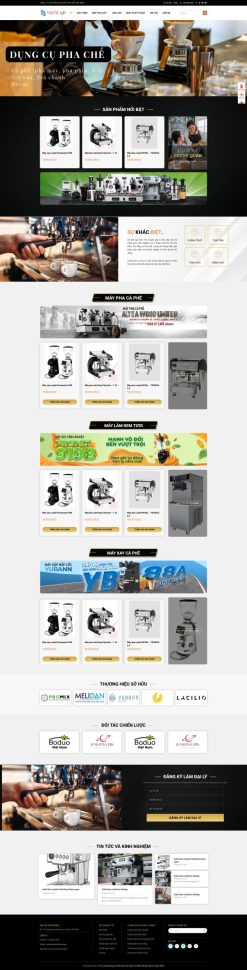 Theme wordpressbán máy pha chế cafe giá rẻ