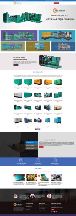 Theme wordpress bán máy phát điện giá rẻ