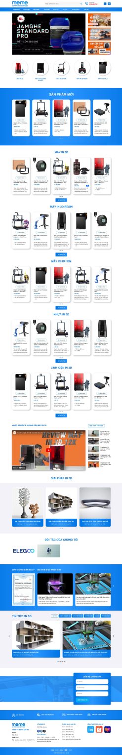 Theme wordpress bán máy in 3d giá rẻ