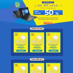 Theme WordPress landing page bán máy tính, laptop giá rẻ