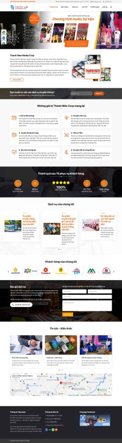 Theme wordpress công ty truyền thông media giá rẻ