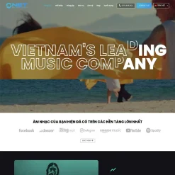 Theme WordPress công ty media, âm nhạc 02 giá rẻ