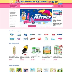 Theme WordPress bán sản phẩm mẹ và bé 02 giá rẻ