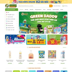 Theme WordPress bán sản phẩm mẹ và bé 03 giá rẻ