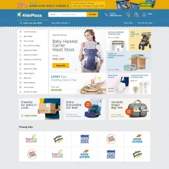 Theme WordPress Elementor bán sản phẩm mẹ và bé 04 giá rẻ