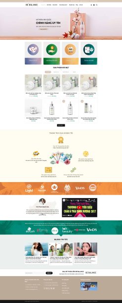 Theme wordpress shop mỹ phẩm đẹp giá rẻ