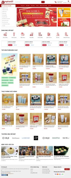 Theme wordpress shop mỹ phẩm 20 giá rẻ