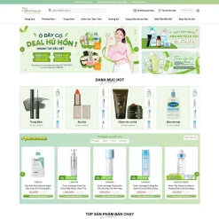 Theme WordPress mỹ phẩm 24 giá rẻ