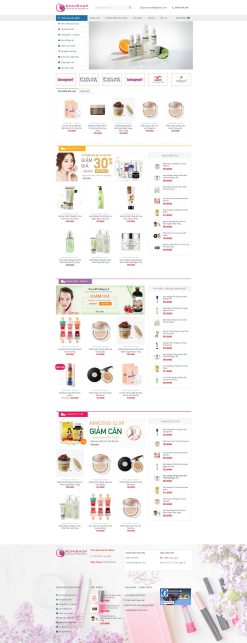 Theme wordpress mỹ phẩm 8 giá rẻ