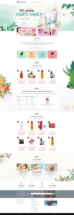 Theme wordpress mỹ phẩm 9 giá rẻ
