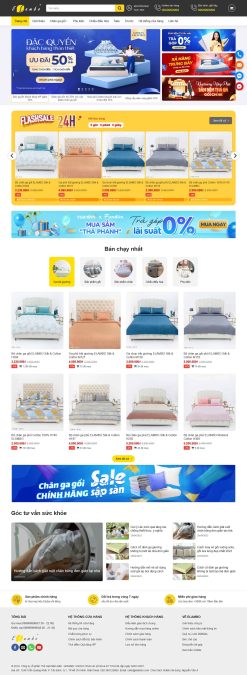 Theme wordpress bán nệm giá rẻ
